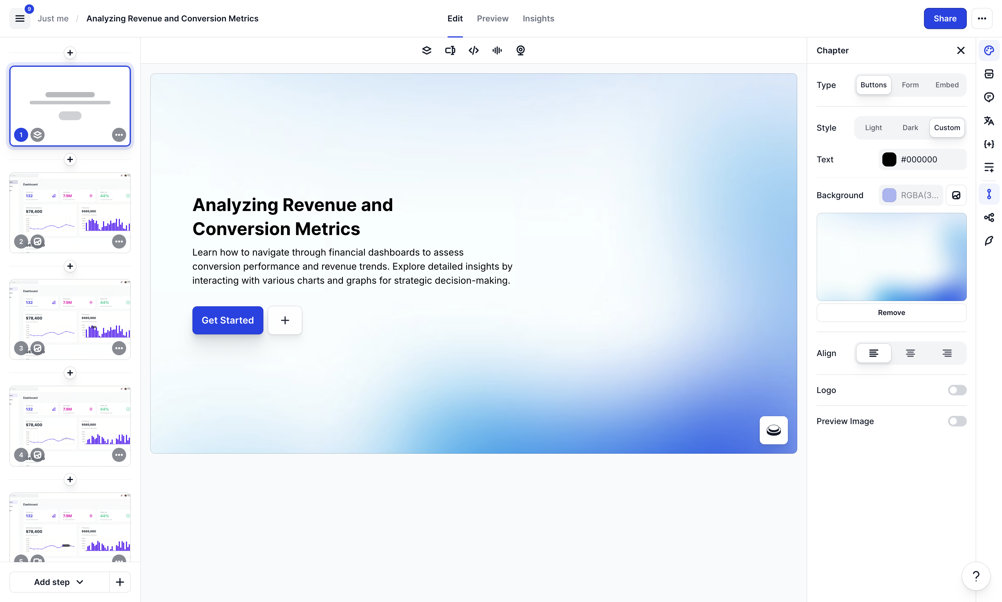 You can already create a great looking chapter by uploading a custom background, but now you can do even more! 

In just two easy clicks...