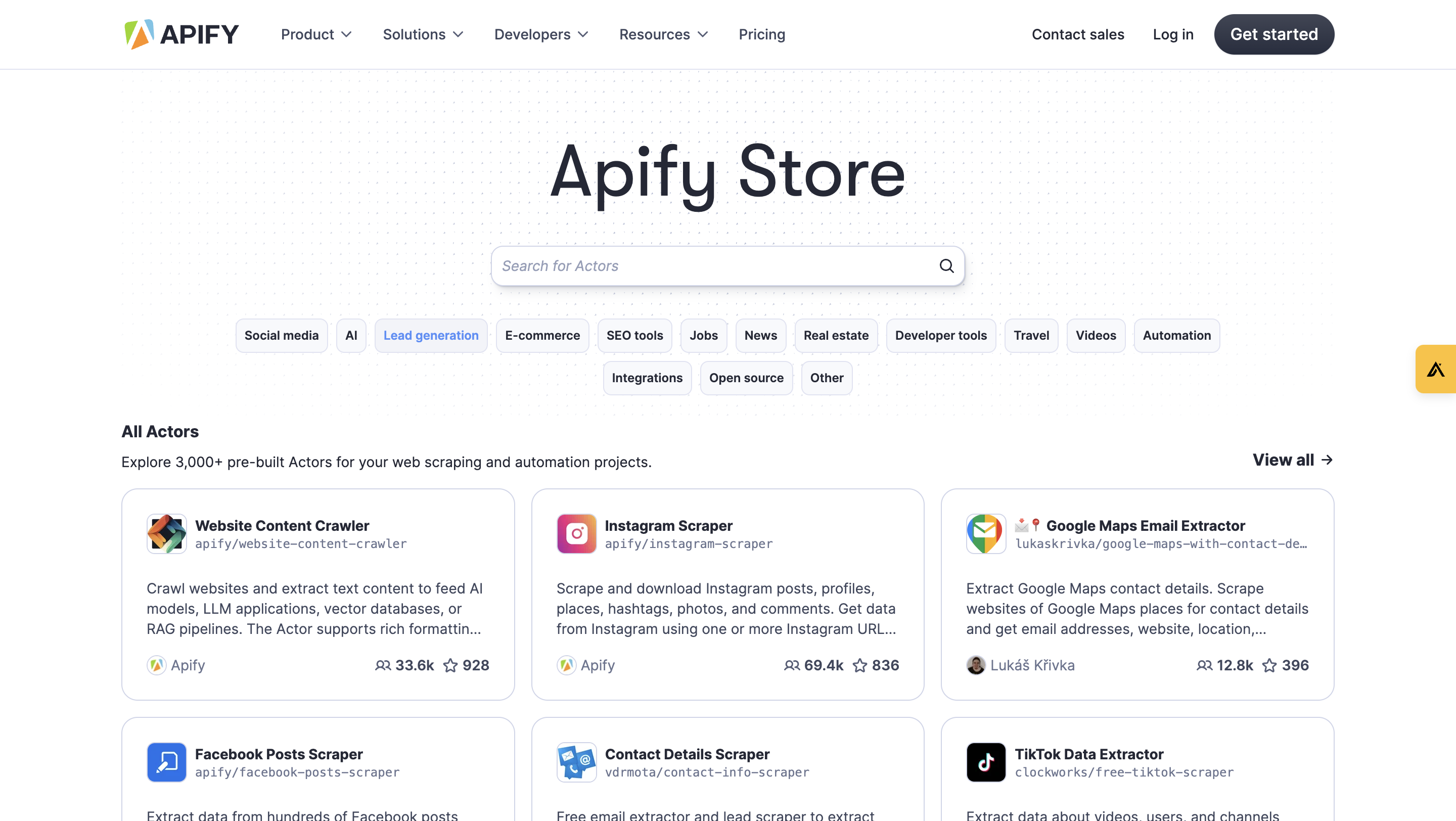 AI-powered data scraping from 3,000+ sources like Crunchbase, LinkedIn, Ads, SERP, Y-Comb, Clutch, TrustPilot & many more 
->