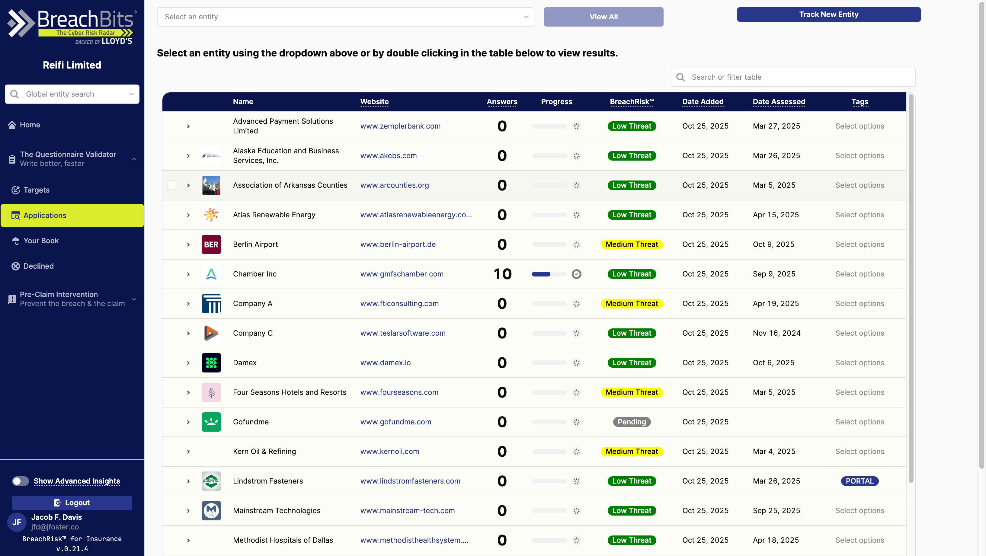 (Optional) Filter or search for an entity to begin managing its tags.