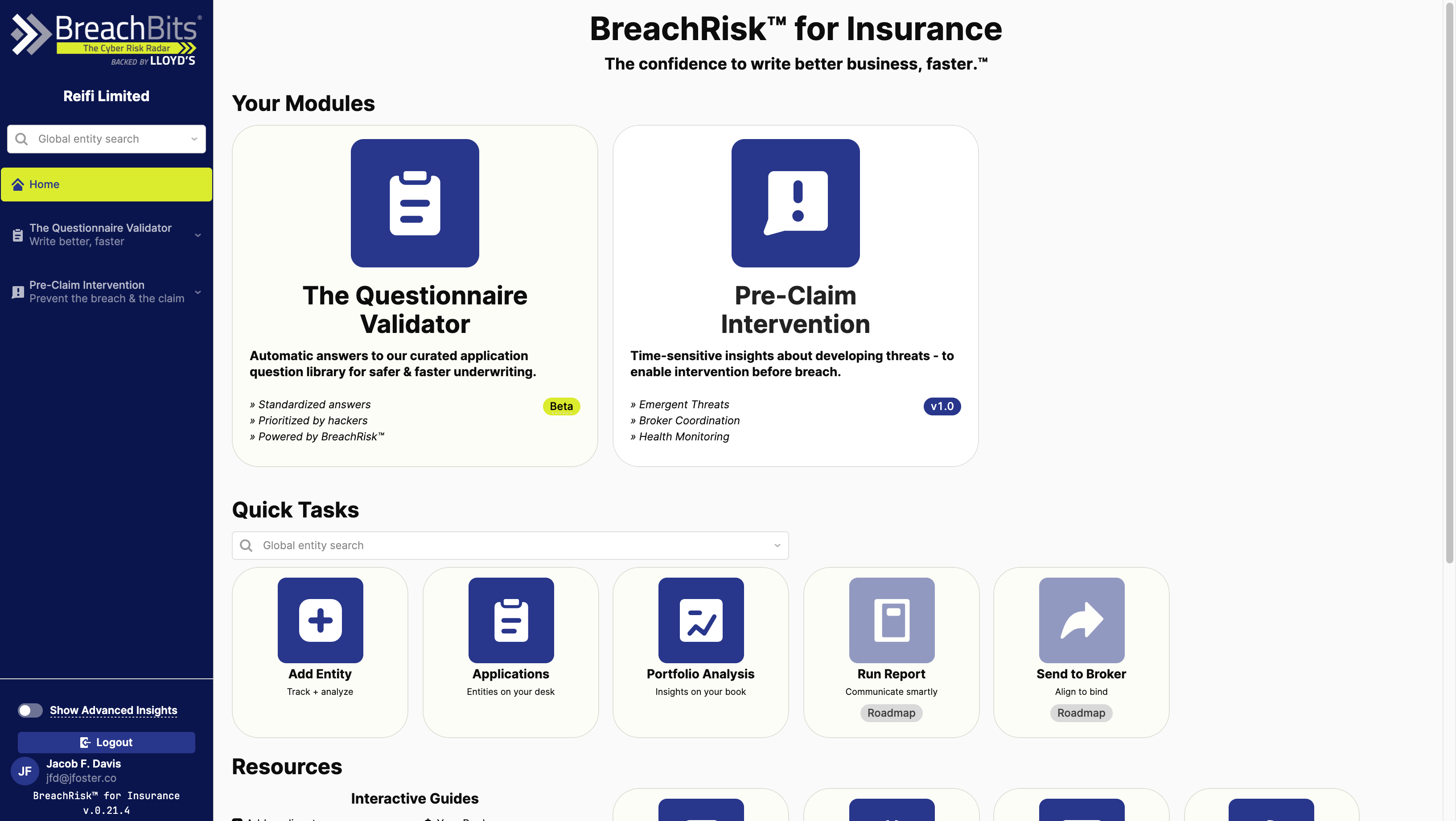 Easy way: search for an entity using the entity search at the top of the sidebar.

(Or select an entity.)