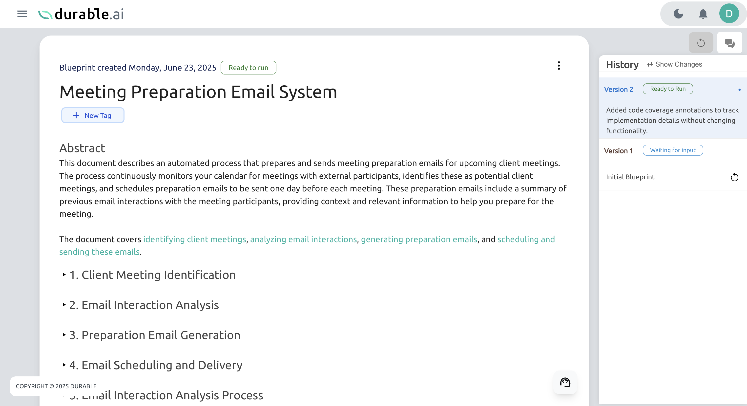 Use the revert icon next to a specific version in the History panel to load that version of the document. You can always switch back to the current version