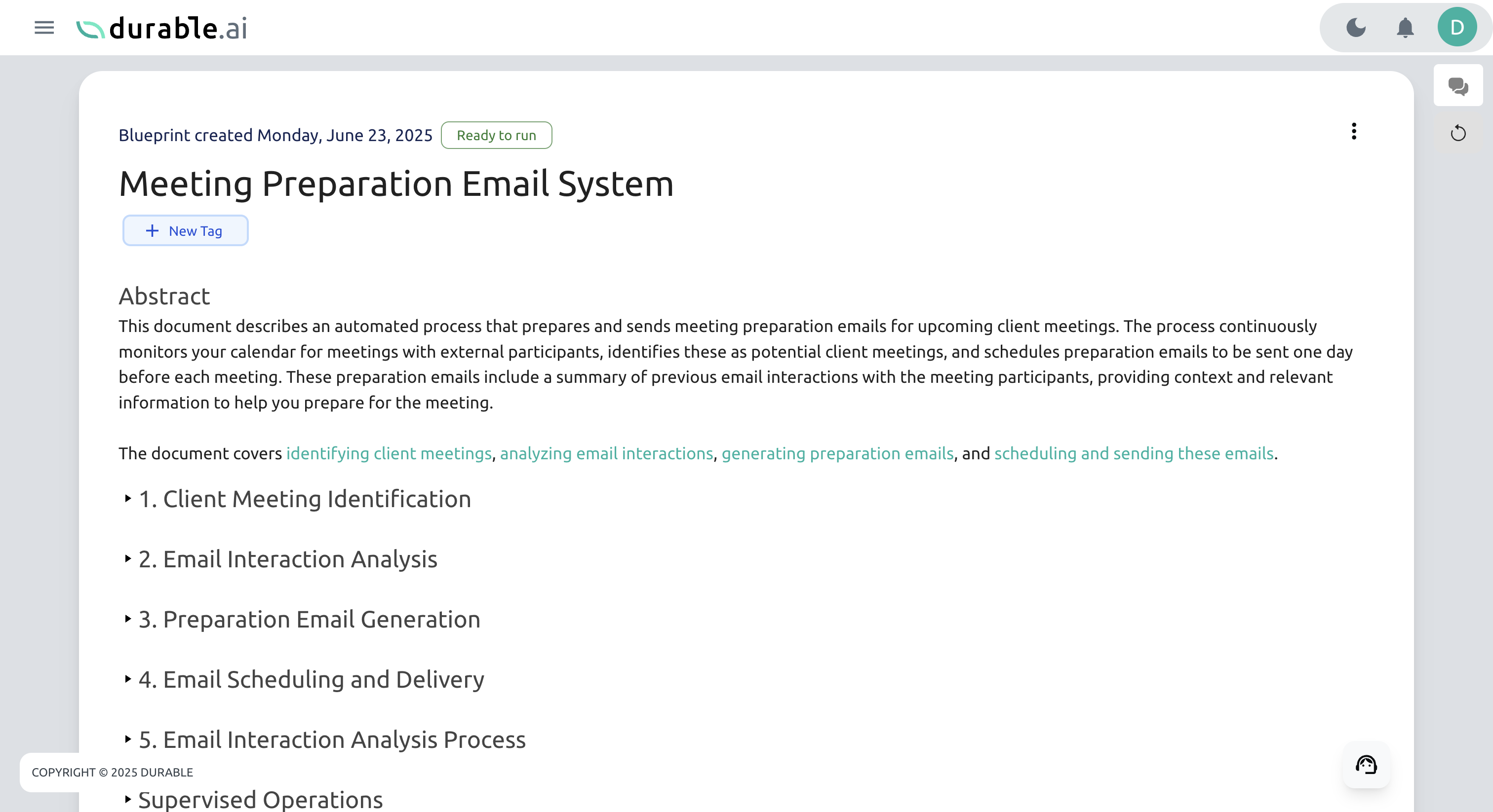 Click the history icon in the sidebar to view the version history