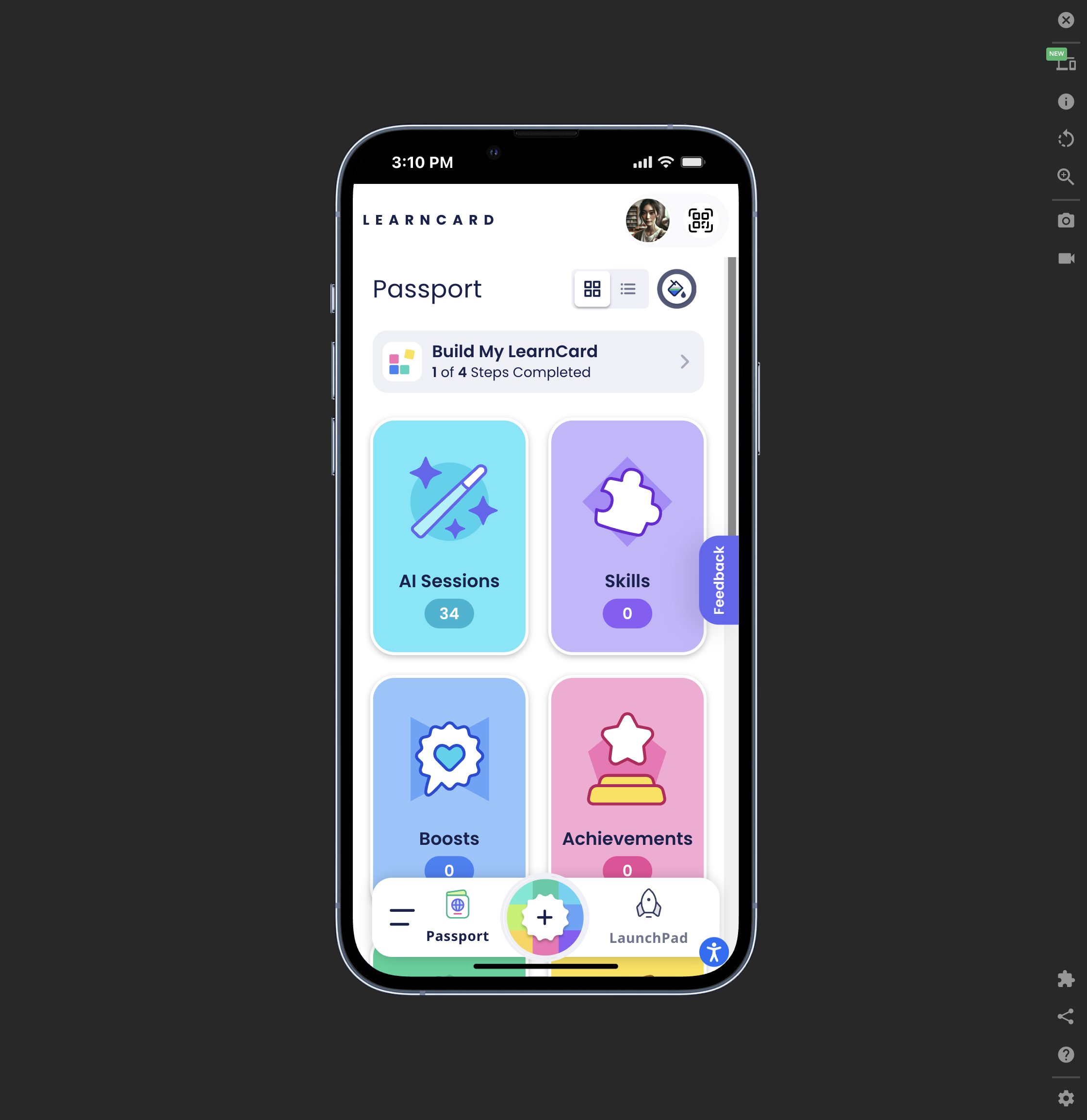 Welcome to LearnCard. Start by selecting Build My LearnCard