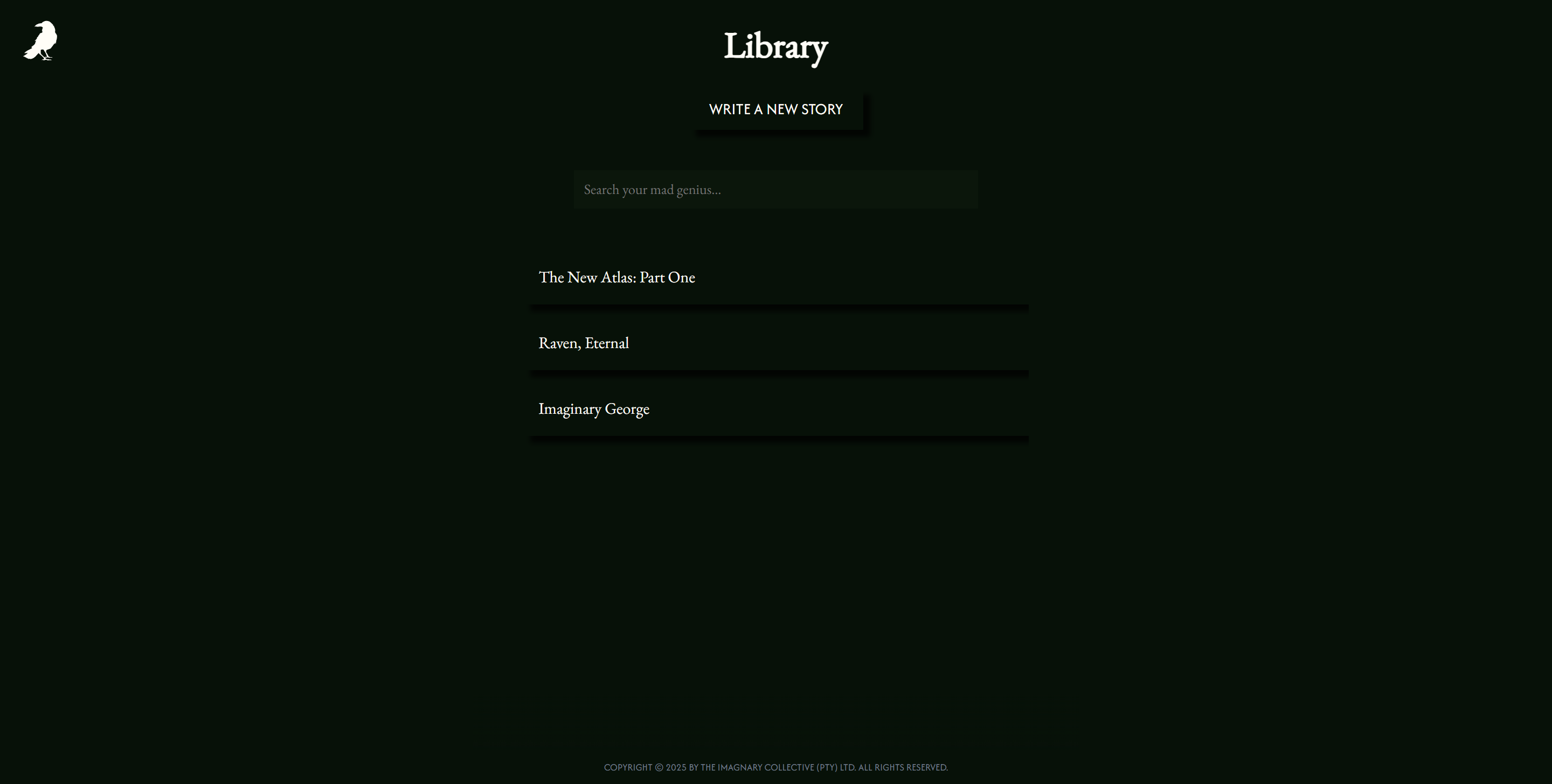 Your **Library** is where all active drafts are stored. Search through them, start a new one, or pick up where you left off on an existing one.