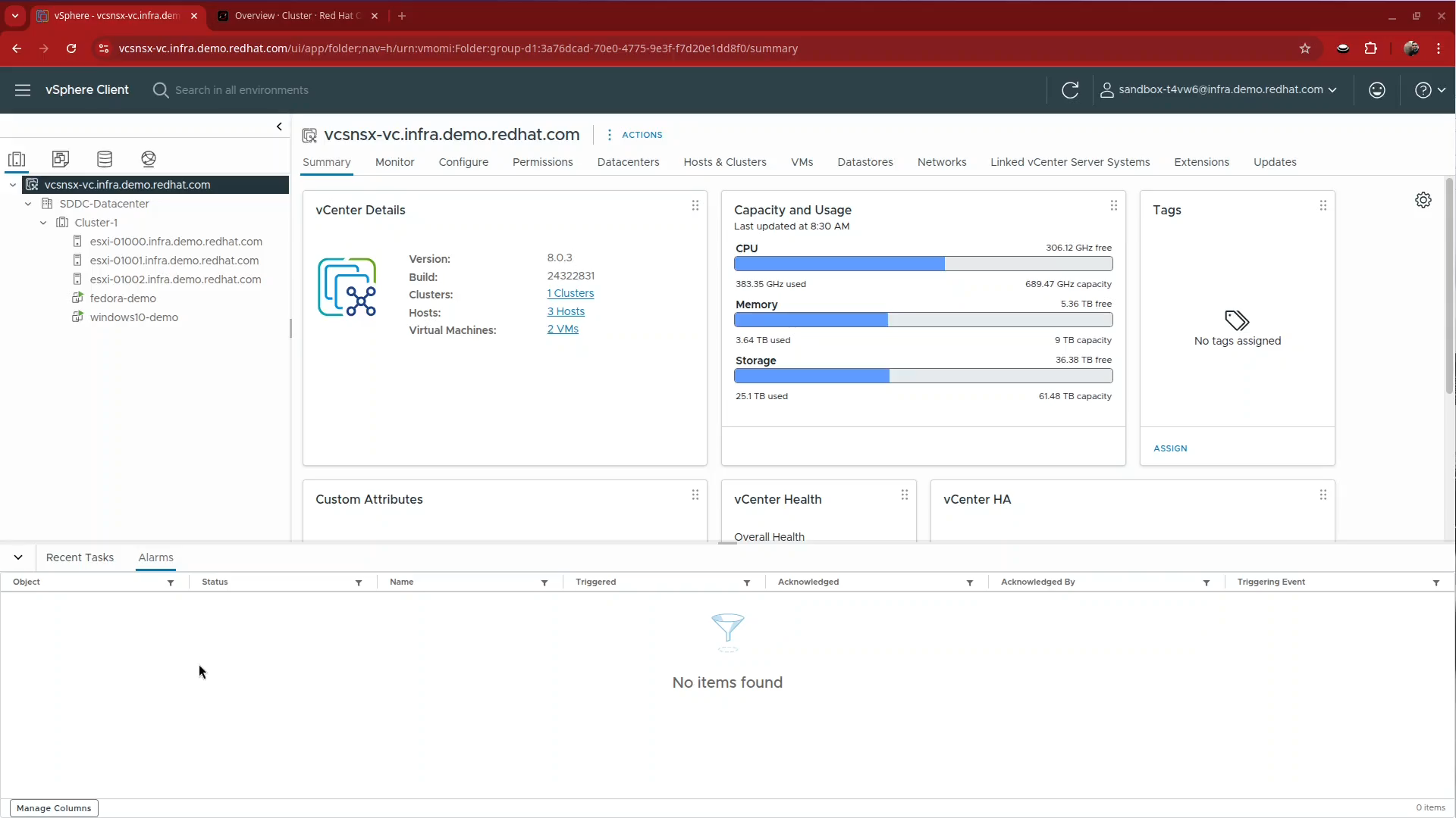 Starting from our VMware vCenter View, lets explore our running virtual machines.
