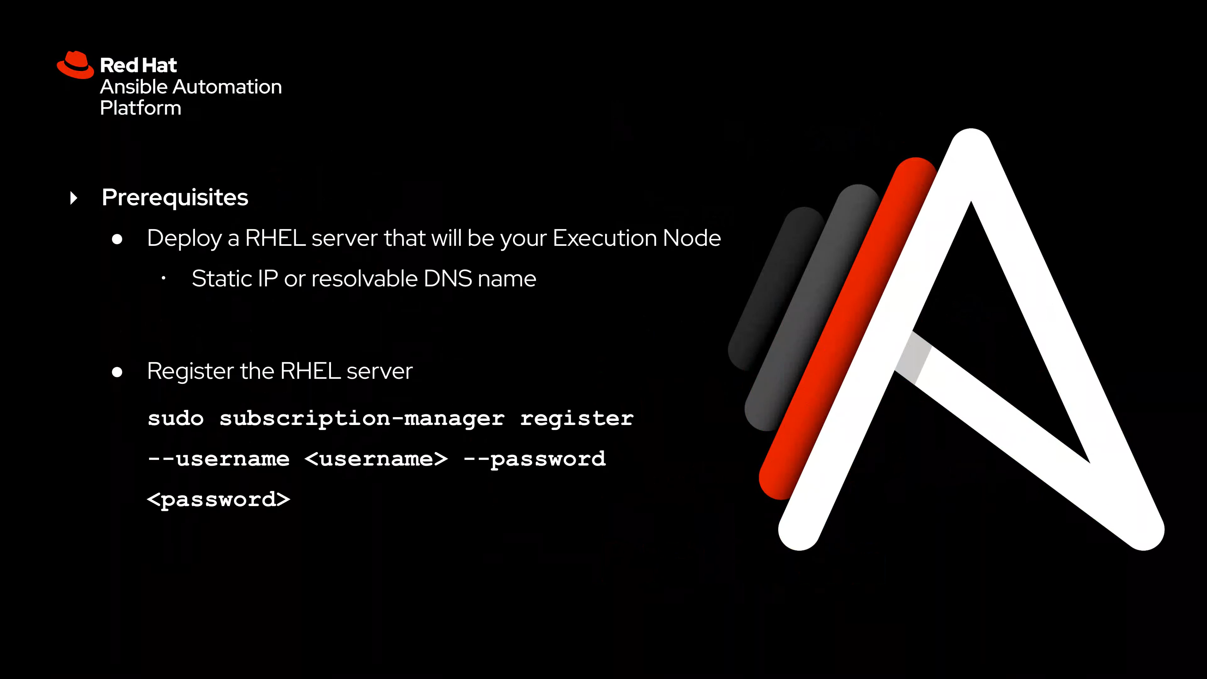 **Click here** to begin the **prerequisite steps** to deploy an automation mesh execution node.