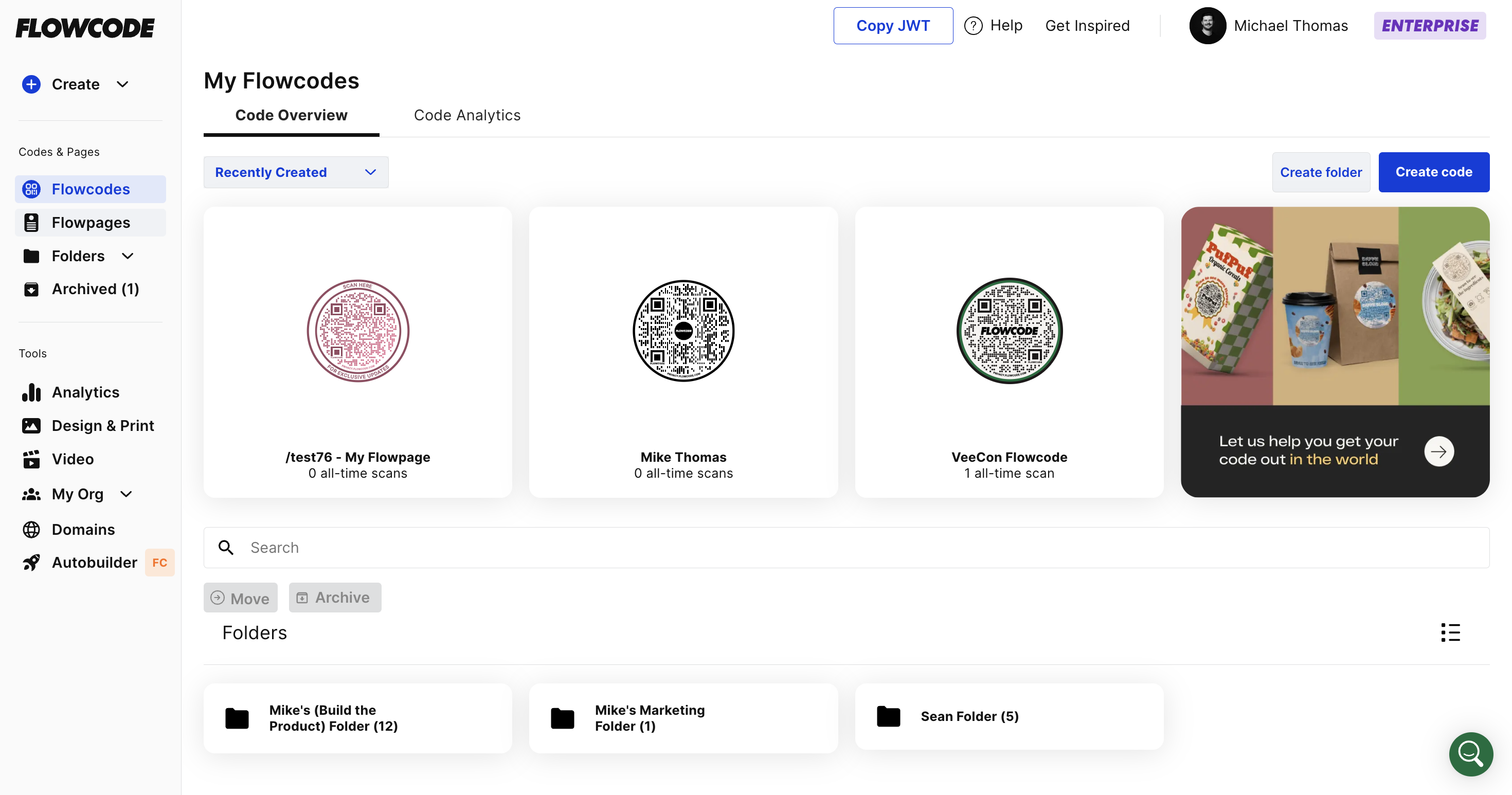 Login to your dashboard and select Flowpages