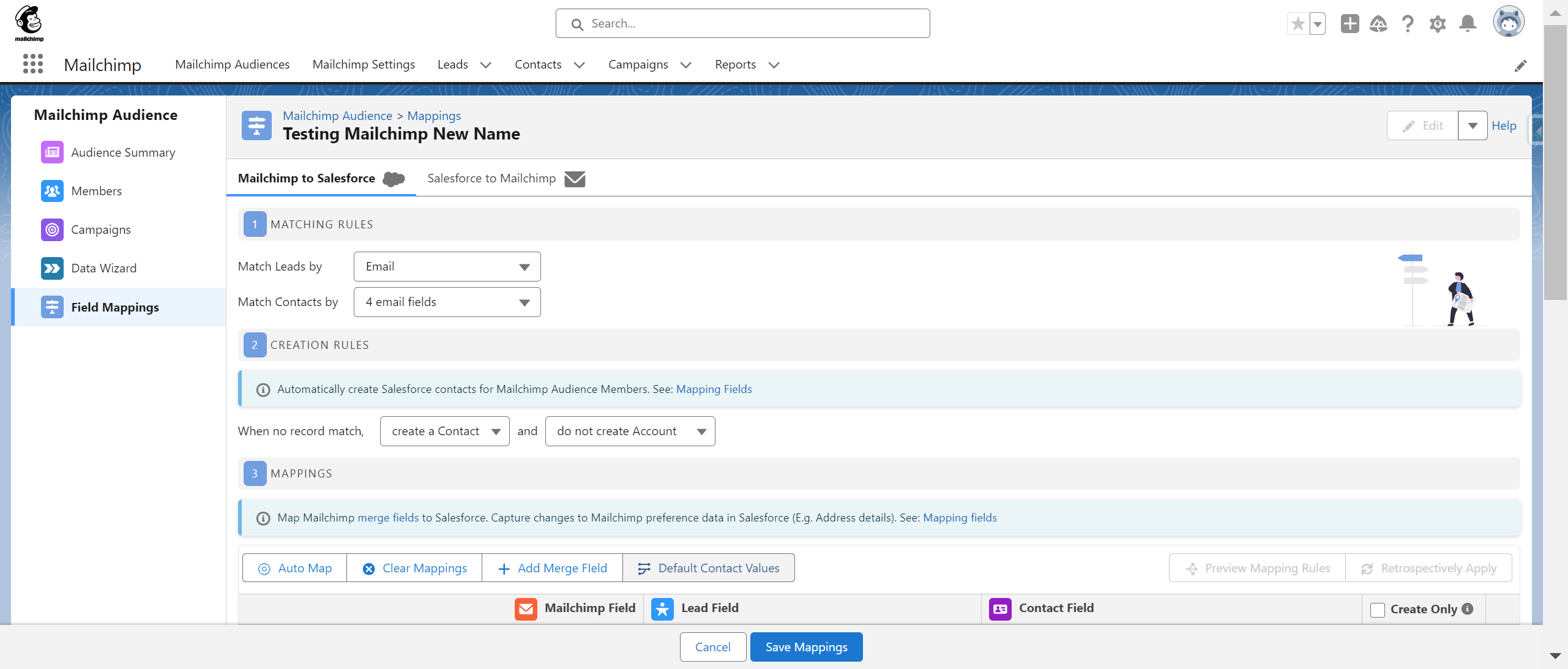 Click Default Values 
(object set by create rule)