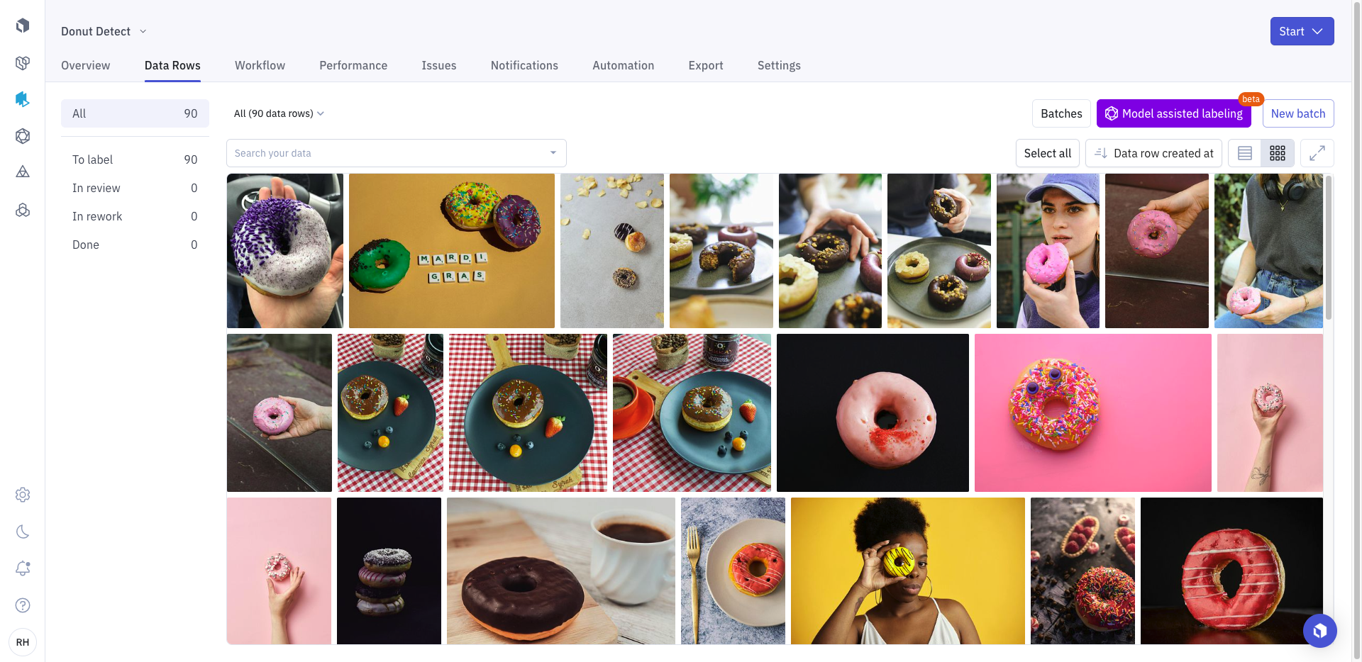 You are building an Object Detection model that can recognize donuts! 

You have thousands of images. 

Ready to mass label in just a few clicks?