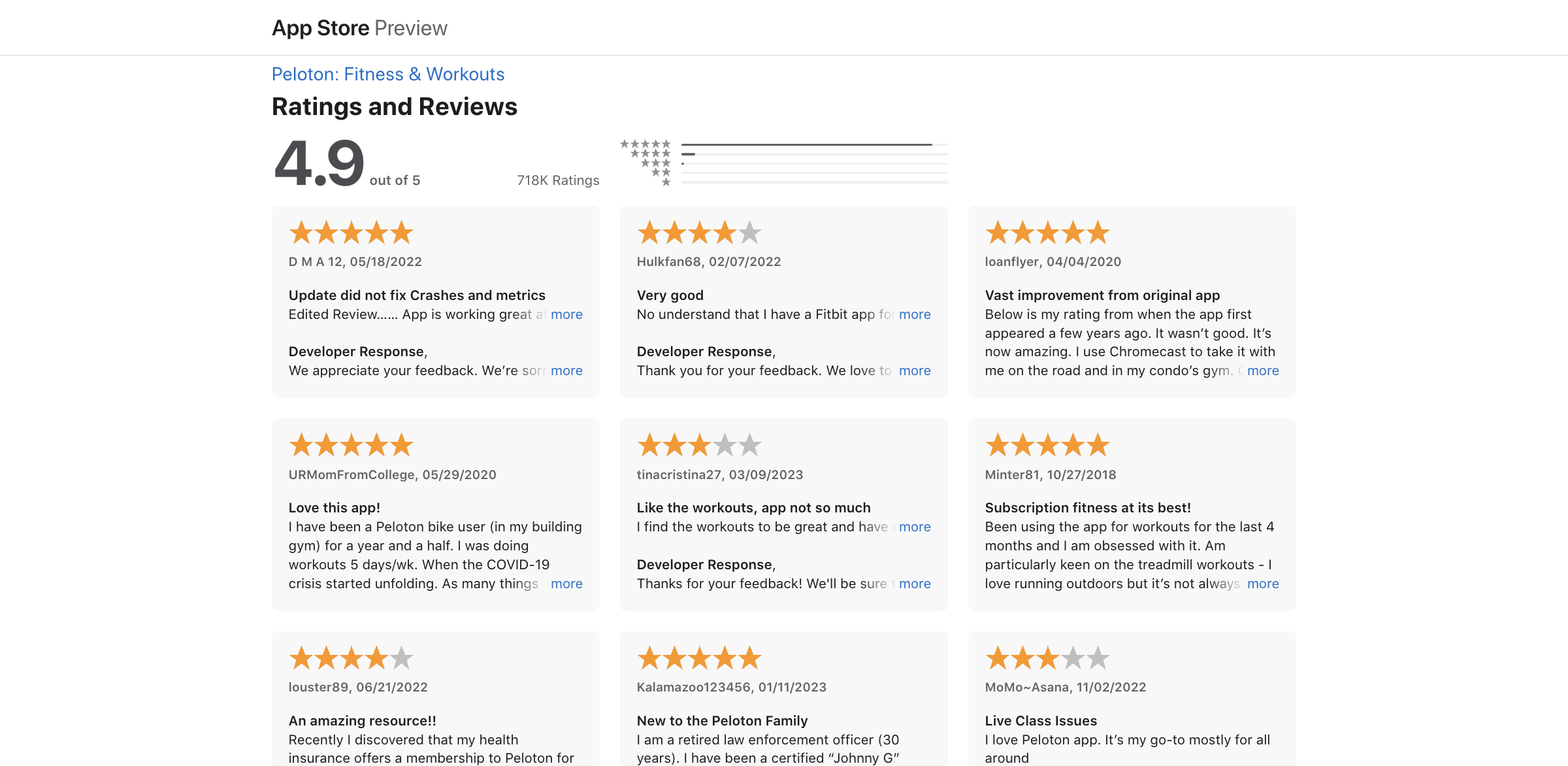 Let's use our easy 2-click integration to analyze Peloton's App Store reviews.