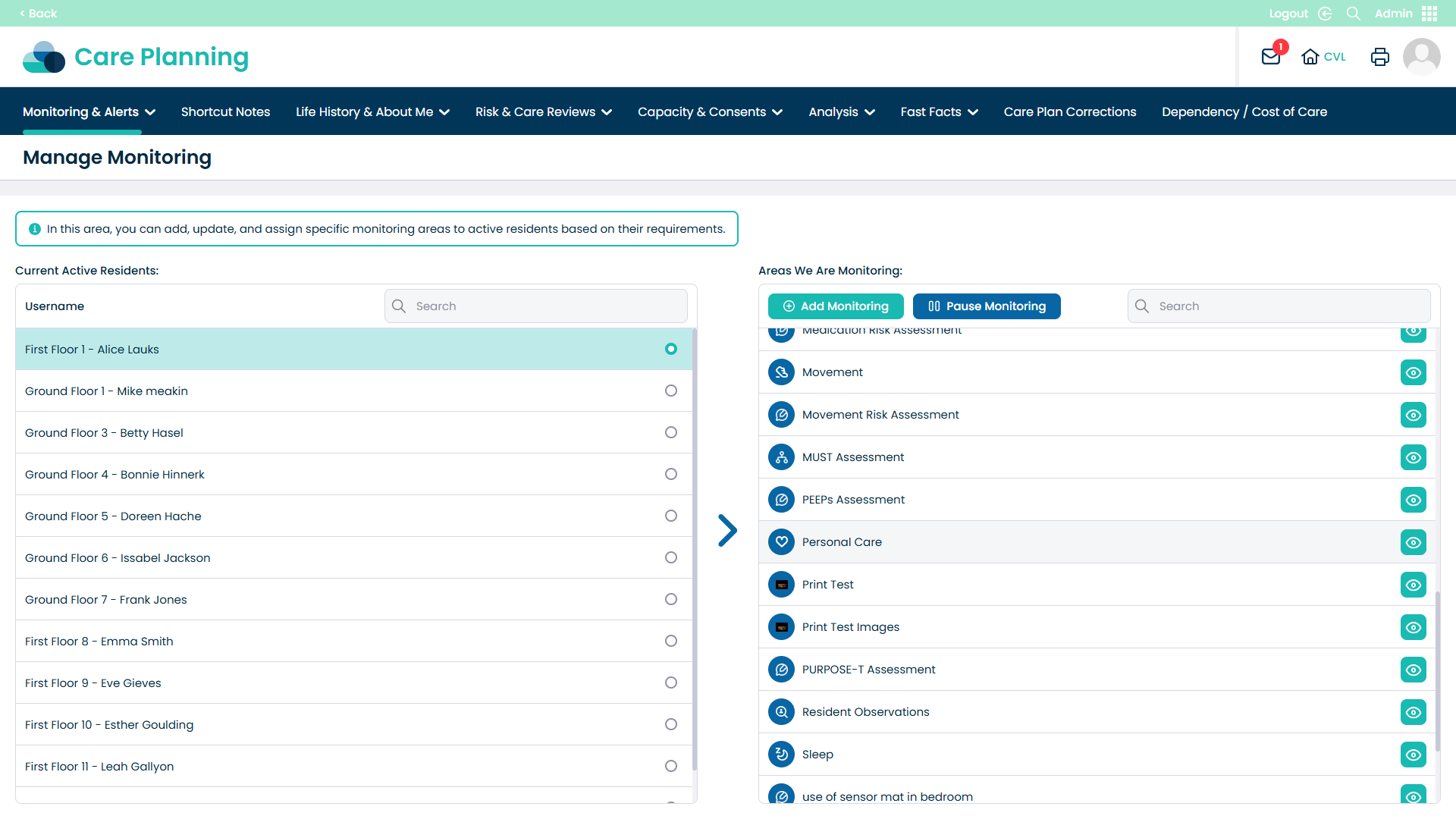 Personal Care section